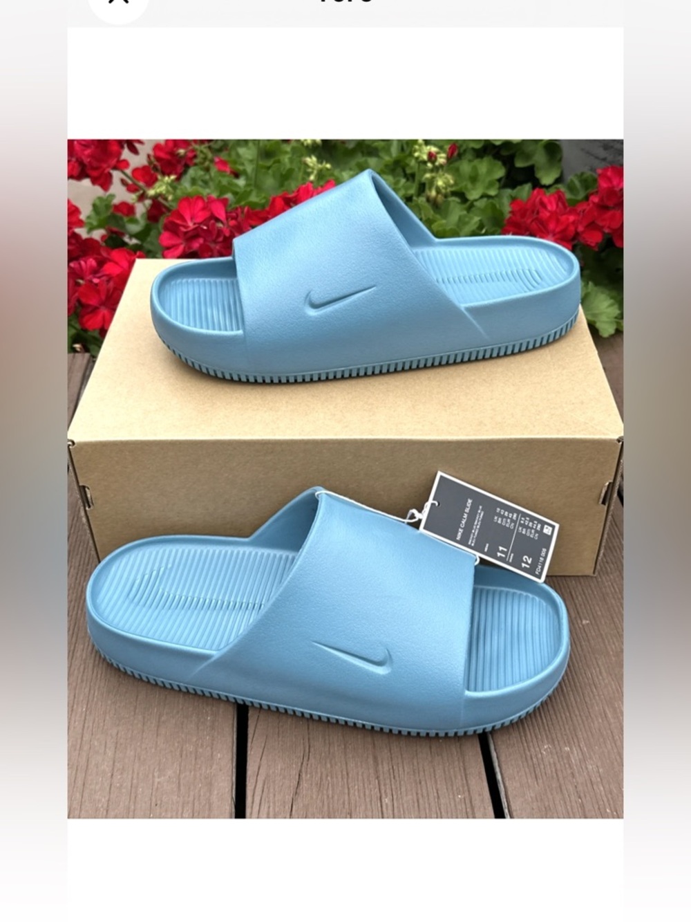 NIKE CALM SLIDES SMOKEY BLUE Recovery FD4116-005 Men’s 11 New With Box